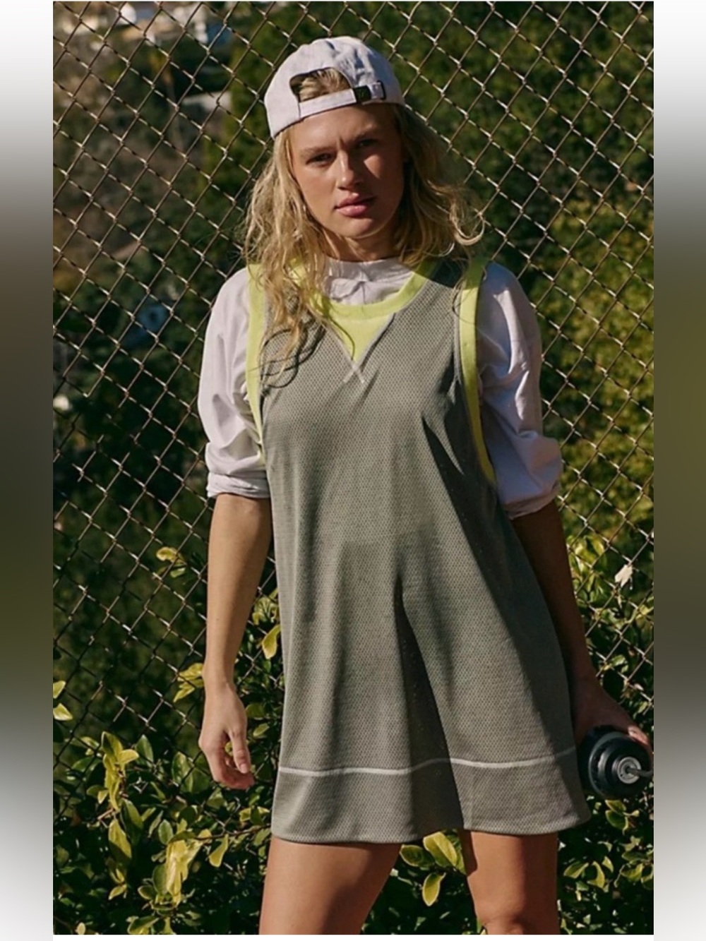 NWOT FP Movement by Free People Walk Out Mesh One Piece in Sage Stone Sz XS *IR*